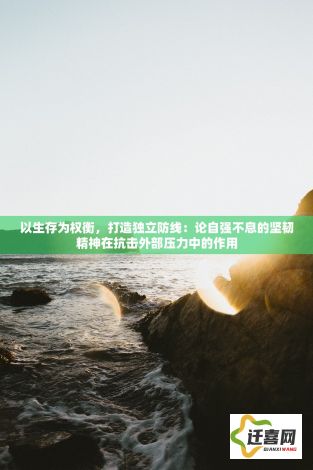 以生存为权衡，打造独立防线：论自强不息的坚韧精神在抗击外部压力中的作用