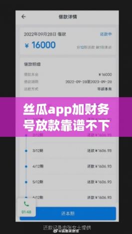 丝瓜app加财务号放款靠谱不下载-不审核直接放款3000v9.1.7最新版本